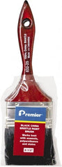 Premier Paint Roller - 2-1/2" Flat China Bristle General Purpose Paint Brush - 2-1/4" Bristle Length, 6" Wood Beavertail Handle - Exact Tooling