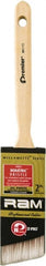 Premier Paint Roller - 2" Angled Polyester General Purpose Paint Brush - 3" Bristle Length, 2" Wood Sash Handle - Exact Tooling