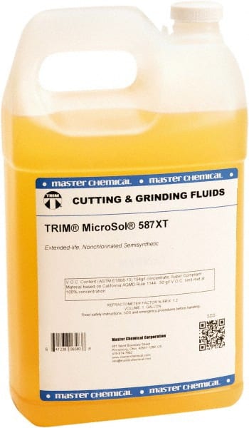 Master Fluid Solutions - TRIM MicroSol 587XT 1 Gal Jug Cutting & Grinding Fluid - Exact Tooling