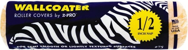Premier Paint Roller - 1/2" Nap, 9" Wide Paint Roller Cover - Semi-Rough Texture, Polyester - Exact Tooling