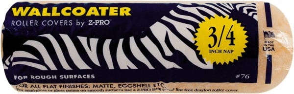 Premier Paint Roller - 3/4" Nap, 9" Wide Paint Roller Cover - Rough Texture, Polyester - Exact Tooling