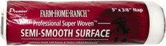 Premier Paint Roller - 3/8" Nap, 9" Wide Paint Roller Cover - Semi-Smooth Texture, Woven & Polyester - Exact Tooling