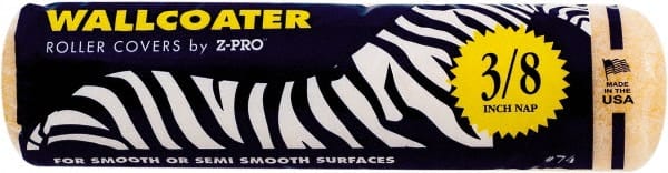 Premier Paint Roller - 3/8" Nap, 9" Wide Paint Roller Cover - Semi-Smooth Texture, Polyester - Exact Tooling