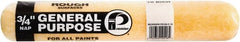 Premier Paint Roller - 3/4" Nap, 18" Wide Paint Roller Cover - Rough Texture, Polyester - Exact Tooling