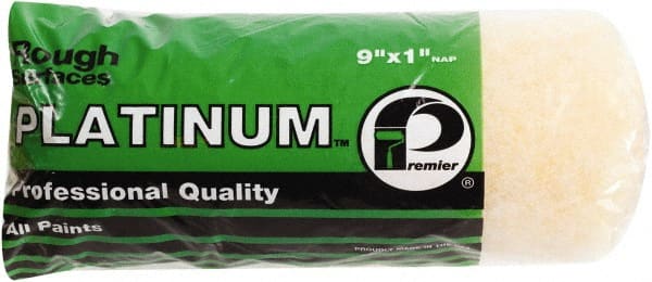 Premier Paint Roller - 1" Nap, 9" Wide Paint Roller Cover - Rough Texture, Polyester - Exact Tooling
