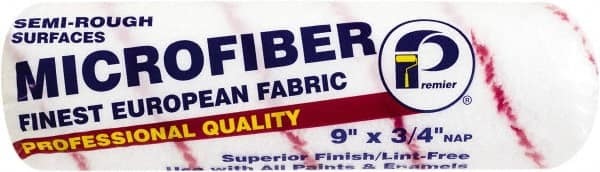 Premier Paint Roller - 3/4" Nap, 9" Wide Paint Roller Cover - Rough Texture, Microfiber - Exact Tooling