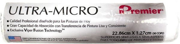 Premier Paint Roller - 1/2" Nap, 9" Wide Paint Roller Cover - Semi-Rough Texture, Microfiber - Exact Tooling