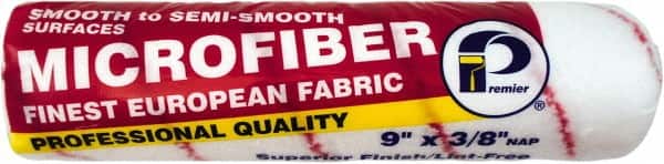 Premier Paint Roller - 3/8" Nap, 9" Wide Paint Roller Cover - Semi-Smooth Texture, Microfiber - Exact Tooling