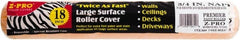 Premier Paint Roller - 3/4" Nap, 18" Wide Paint Roller Cover - Rough Texture, Polyester - Exact Tooling
