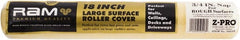 Premier Paint Roller - 3/4" Nap, 18" Wide Paint Roller Cover - Rough Texture, Polyester - Exact Tooling