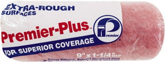 Premier Paint Roller - 1-1/4" Nap, 9" Wide Paint Roller Cover - Extra-Rough Texture, Polyester - Exact Tooling