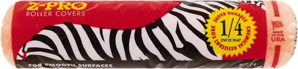 Premier Paint Roller - 1/4" Nap, 9" Wide Paint Roller Cover - Smooth Texture, Polyester - Exact Tooling