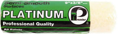 Premier Paint Roller - 3/8" Nap, 9" Wide Paint Roller Cover - Semi-Smooth Texture, Polyester - Exact Tooling