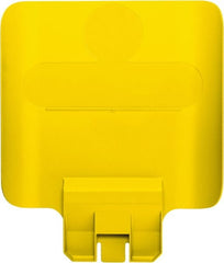 Rubbermaid - Square Lid for Use with 23 Gal Rectangular Recycle Containers - Yellow, Polypropylene, For Slim Jim Trash Cans - Exact Tooling