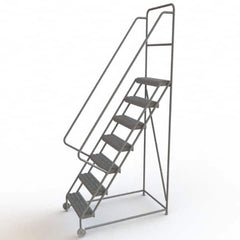 TRI-ARC - Rolling & Wall Mounted Ladders & Platforms Type: TiltNRoll Rolling Ladder Style: Tilt & Roll Safety Ladder - Exact Tooling