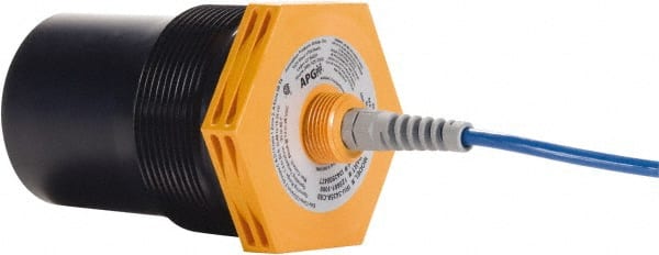Made in USA - 1.25\x92 to 50\x92 Transmission Range Class 1 Div 2 Ultrasonic Level Transmitter - 3" NPT Mount, 30 Max psi, ±0.25% of Range Accuracy, 12 to 28 VDC - Exact Tooling
