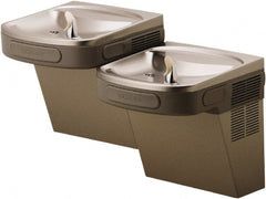 ELKAY - 8 GPH Cooling Capacity Barrier Free Wall Mounted Water Cooler & Fountain - Bi-Level, 20 to 100 psi, 115 Volts, 370 Watts, 4.0 Full Load Amperage, 0.5 hp, Copper - Exact Tooling