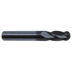 3/16" Dia. - 2" OAL - 30 Helix Super-A CBD Ball Nose EM - 4 FL - Exact Tooling