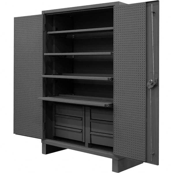 Durham - 4 Shelf Pegboard Storage Cabinet - Exact Tooling
