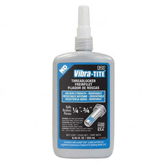 Vibra-Tite - 250 mL Bottle, Blue, Medium Strength Threadlocker - Exact Tooling