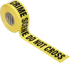 Ability One - Barricade & Flagging Tape; Tape Type: Barricade ; Legend: Crime Scene Do Not Cross ; Legend: Crime Scene Do Not Cross ; Material: Polyethylene ; Material: Polyethylene ; Thickness: 3 - Exact Tooling