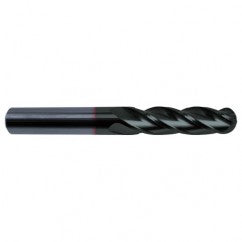 7/16" Dia. - 4-1/2" OAL - 30 Helix Super-A CBD Ball Nose EM - 4 FL - Exact Tooling