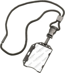 Ability One - Lanyards; Material: Plastic ; Color: Black ; Length (Inch): 2-1/2 - Exact Tooling