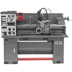 Jet - 12" Swing, 33" Between Centers, 230 Volt, Single Phase Bench Lathe - 5MT Taper, 2 hp, 75 to 1,400 RPM, 1-9/16" Bore Diam, 30" Deep x 58" High x 66" Long - Exact Tooling