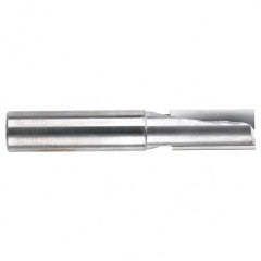 1/2" Dia. - 3" OAL - 2 FL Straight FL Bright Carbide End Mill - Exact Tooling
