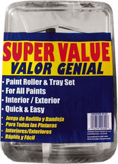 Premier Paint Roller - 3/8" Nap, Wall Paint Roller Set - 10" Wide, Steel Frame, Includes Paint Tray, Roller Cover & Frame - Exact Tooling
