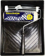 Premier Paint Roller - 3/8" Nap, Wall Paint Roller Set - 10" Wide, Steel Frame, Includes Paint Tray, Roller Cover & Frame - Exact Tooling