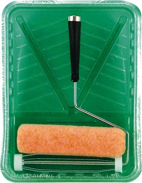 Premier Paint Roller - 3/8" Nap, Wall Paint Roller Set - 10" Wide, Steel Frame, Includes Paint Tray, Roller Cover & Frame - Exact Tooling