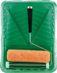 Premier Paint Roller - 3/8" Nap, Wall Paint Roller Set - 10" Wide, Steel Frame, Includes Paint Tray, Roller Cover & Frame - Exact Tooling