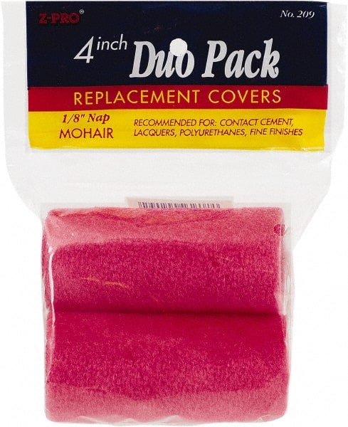 Premier Paint Roller - 4" Wide Paint Roller Cover - Smooth Texture, Mohair - Exact Tooling