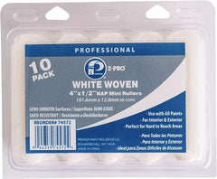 Premier Paint Roller - 1/2" Nap, 4" Wide Paint Mini Roller Covers - Semi-Rough Texture, Woven - Exact Tooling