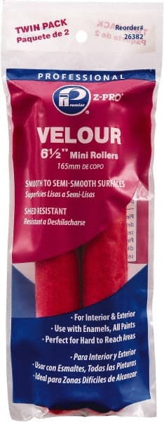 Premier Paint Roller - 6" Wide Paint Mini Roller Covers - Smooth Texture, Woven & Polyester - Exact Tooling
