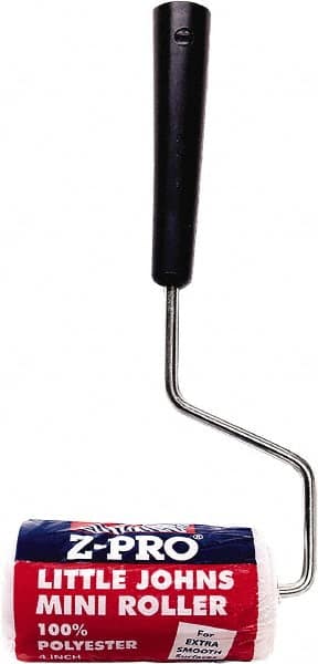 Premier Paint Roller - 23" Long, 1/4" Nap, Mini Roller Cover Combo - 6" Wide, Plastic Frame, Includes Roller Cover & Frame - Exact Tooling