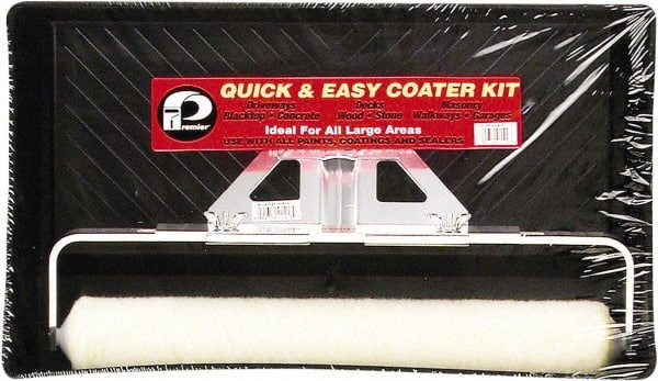 Premier Paint Roller - 3/8" Nap, Driveway Paint Roller Kit - Plastic Frame, Includes Paint Tray, Roller Cover & Frame - Exact Tooling