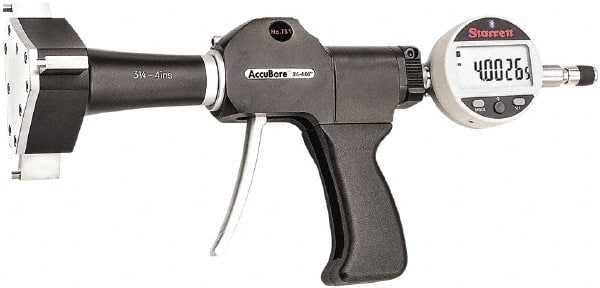 Starrett - Electronic Bore Gages Type: Pistol Grip Electronic Bore Gage Minimum Measurement (Decimal Inch): 3.2500 - Exact Tooling