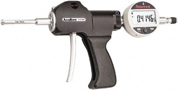 Starrett - Electronic Bore Gages Type: Pistol Grip Electronic Bore Gage Minimum Measurement (Decimal Inch): 0.3125 - Exact Tooling