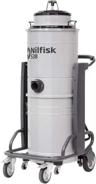 Nilfisk - 13 Gal Steel Tank, Electric Powered Wet/Dry Vacuum - 3.21 Peak hp, 100/120 Volt, 15.8 Amps, 20' Hose Fitting, Main Filter, Accessories Included - Exact Tooling