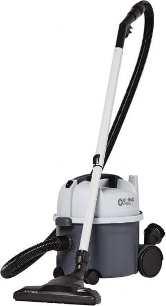Nilfisk - 2.1 Gal, Plastic Tank, Dry, Industrial Vacuum - 1.2 hp, 7.5 Amps - Exact Tooling