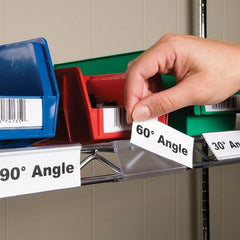 Aigner Index - Label Holders Backing: Snap-On Width (Inch): 1-1/4 - Exact Tooling