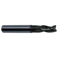 3/4 Dia. x 4 Overall Length 3-Flute Square End Solid Carbide SE End Mill-Round Shank-Center Cut-Super-A - Exact Tooling