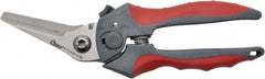 Clauss - 2" Length of Cut, Right Pattern Multi-Purpose Snip - 8" OAL, Ergonomic Non-Slip Grip Handle, Stainless Steel Blade - Exact Tooling