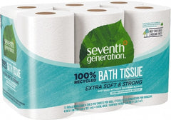 Seventh Generation - 960' Roll Length x 4" Sheet Width, Standard Roll Toilet Tissue - 240 Sheets per Roll, 2 Ply, White, Recycled Fiber - Exact Tooling