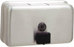 Bobrick - 40 oz Liquid Hand Soap Dispenser - Stainless Steel, Wall Mounted, Silver - Exact Tooling