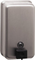 Bobrick - 40 oz Liquid Hand Soap Dispenser - Stainless Steel, Wall Mounted, Silver - Exact Tooling
