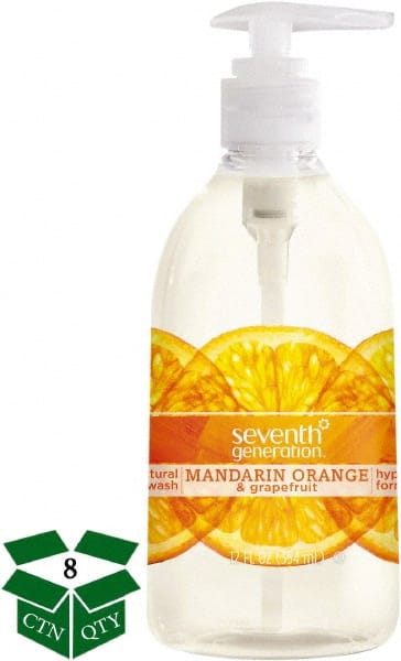 Seventh Generation - 12 oz Pump Bottle Liquid Soap - Clear, Mandarin Orange & Grapefruit Scent - Exact Tooling