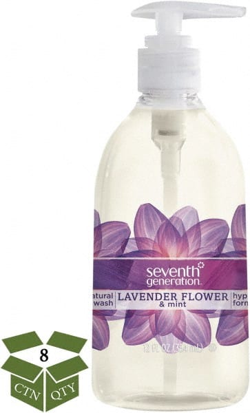 Seventh Generation - 12 oz Pump Bottle Liquid Soap - Clear, Lavender Flower & Mint Scent - Exact Tooling